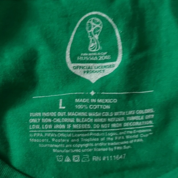 NWT Men's Mexico FIFA World Cup T-shirt Size L - Picture 4 of 4